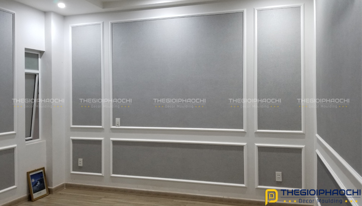 Trang Trí Phào Chỉ Tường Trơn Biệt Thự Phố Nhẹ Nhàng, Cuốn Hút